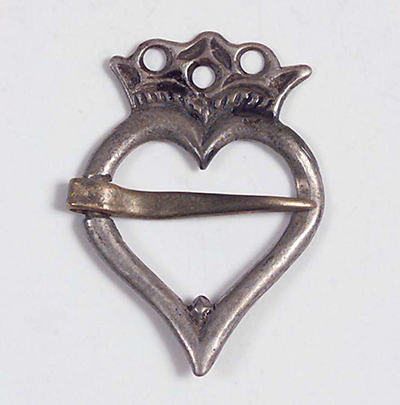 Heart brooch from Heddal in Telemark